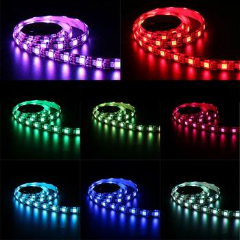 Se 5 meter, 12 volt, 60 watt, 3600 lumen, IP65, 300 LED, RGB Led strip - Dinled - LED STRIP hos dinLED.dk