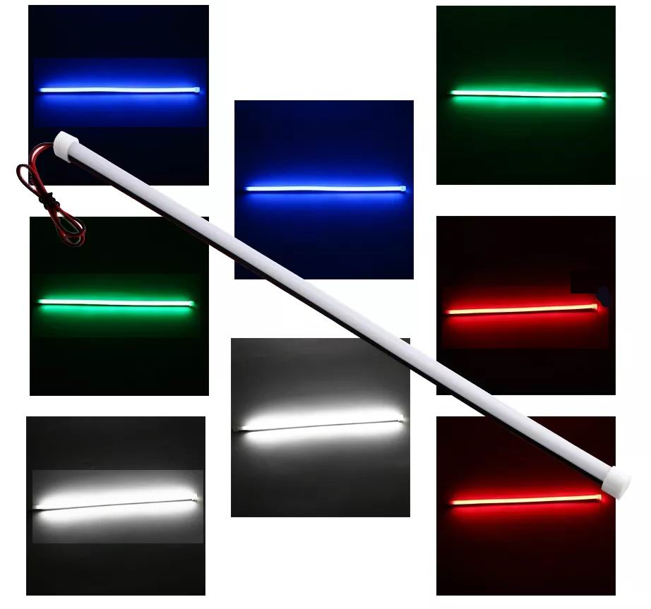 Se LED NEON strips 30cm, 12v. - vandtæt - Dinled - LED STRIP hos dinLED.dk