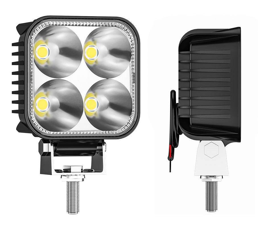 Billede af UDSALG - LED køretøjs projektør 20 watt 12/24/48 volt - m. Blitz blink - Dinled - Køretøjs projektører