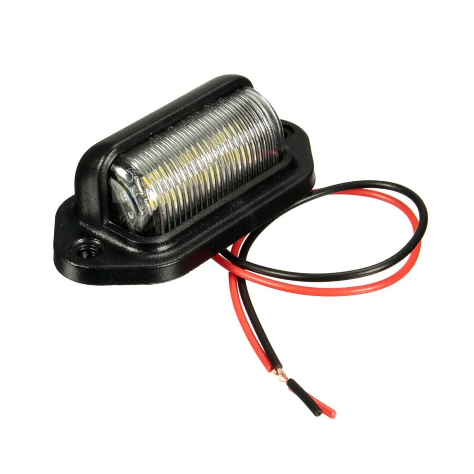 Billede af Nummerpladelys med 6 LED - 12 volt - Dinled - Markeringslys