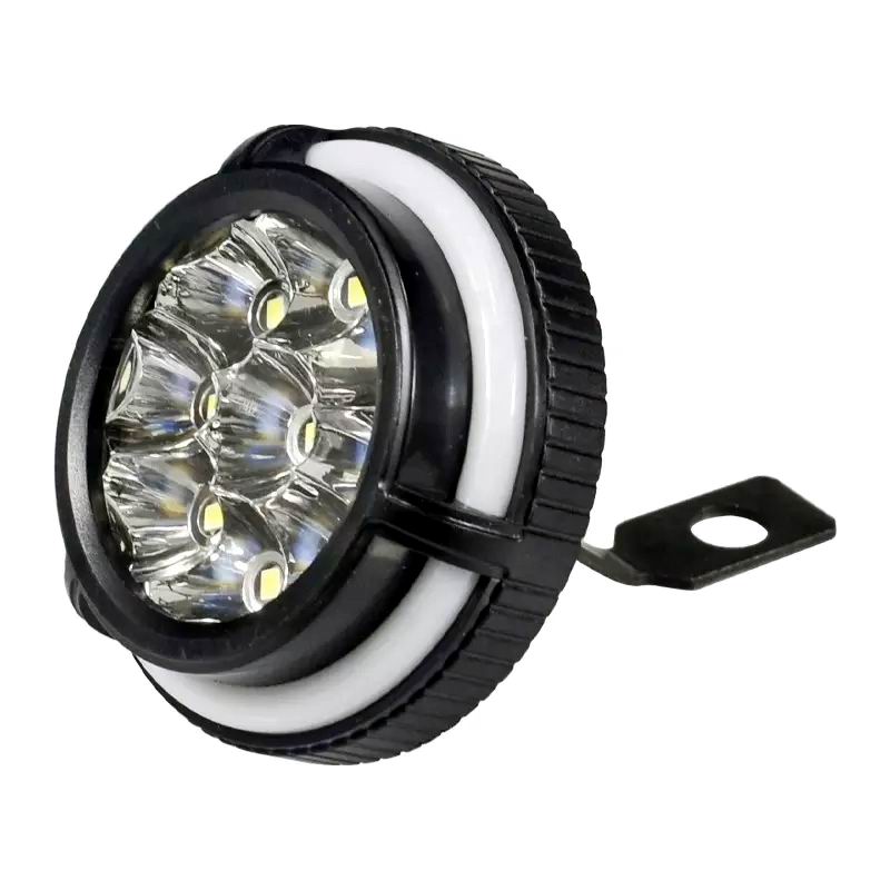 Billede af LED projektør med Halo + Blitzblink 9 watt, 12 volt - Dinled - Køretøjs projektører