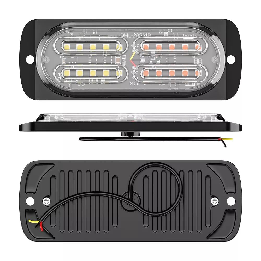 Billede af UDSALG - 20 LED Blitzblink / strobe blink 12v / 24v - Dinled - Markeringslys