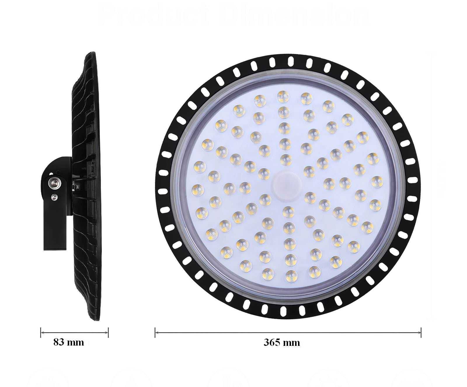 UDSALG - 300 watt LED High Bay - SLIM - Dinled - Professionel LED projektør