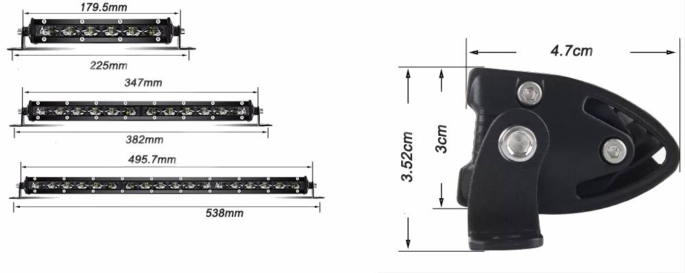 Se UDSALG - 2 Rækkers 6D LED Lys Bro / Lys bar 36 - 72 - 108 watt - Dinled - Køretøjs projektører hos dinLED.dk