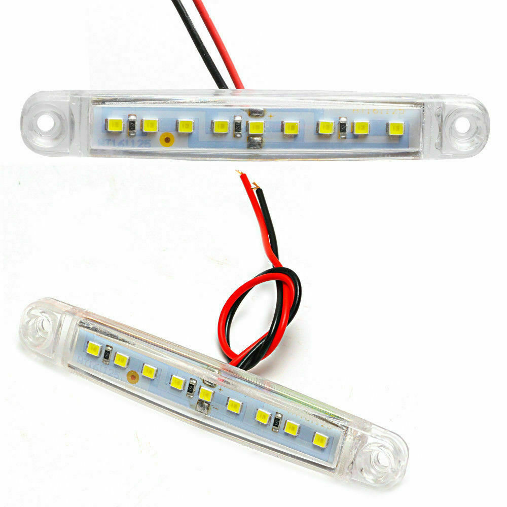 #2 - UDSALG - 9 LED markeringslygte, 12v - 10 stk - Dinled - Markeringslys