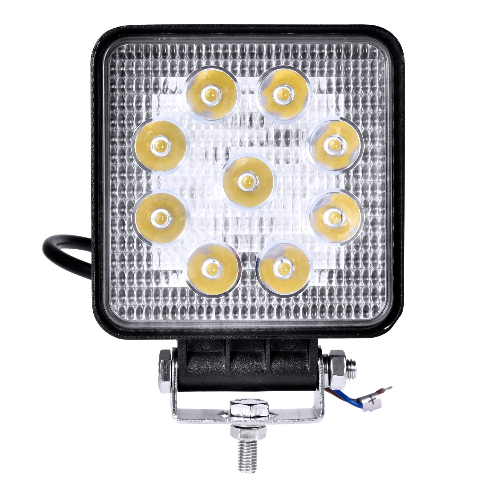Billede af UDSALG - LED køretøjs projektør 27 watt 12/24 volt - Square, SUPER SLIM - Dinled - Køretøjs projektører