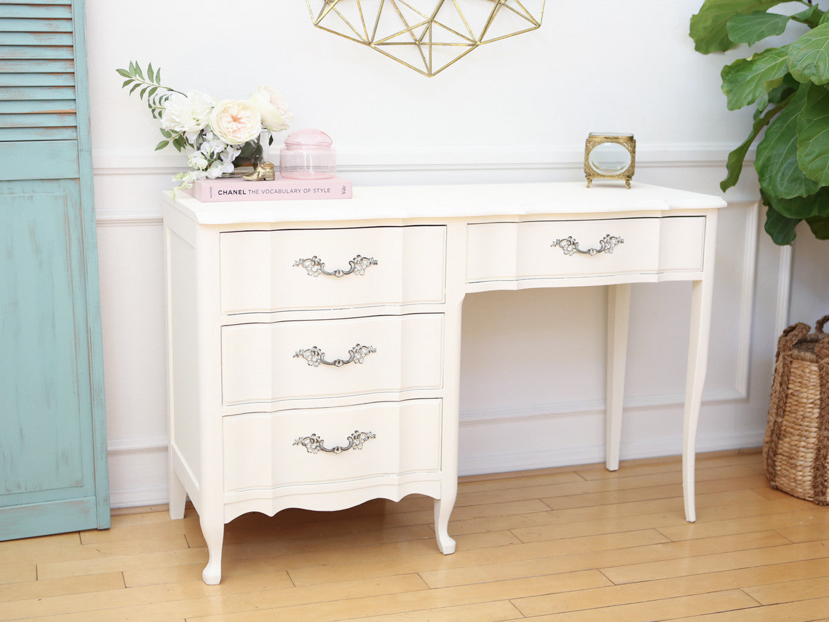 Shabby Chic French Provincial Vintage Vanity Desk Writing Desk