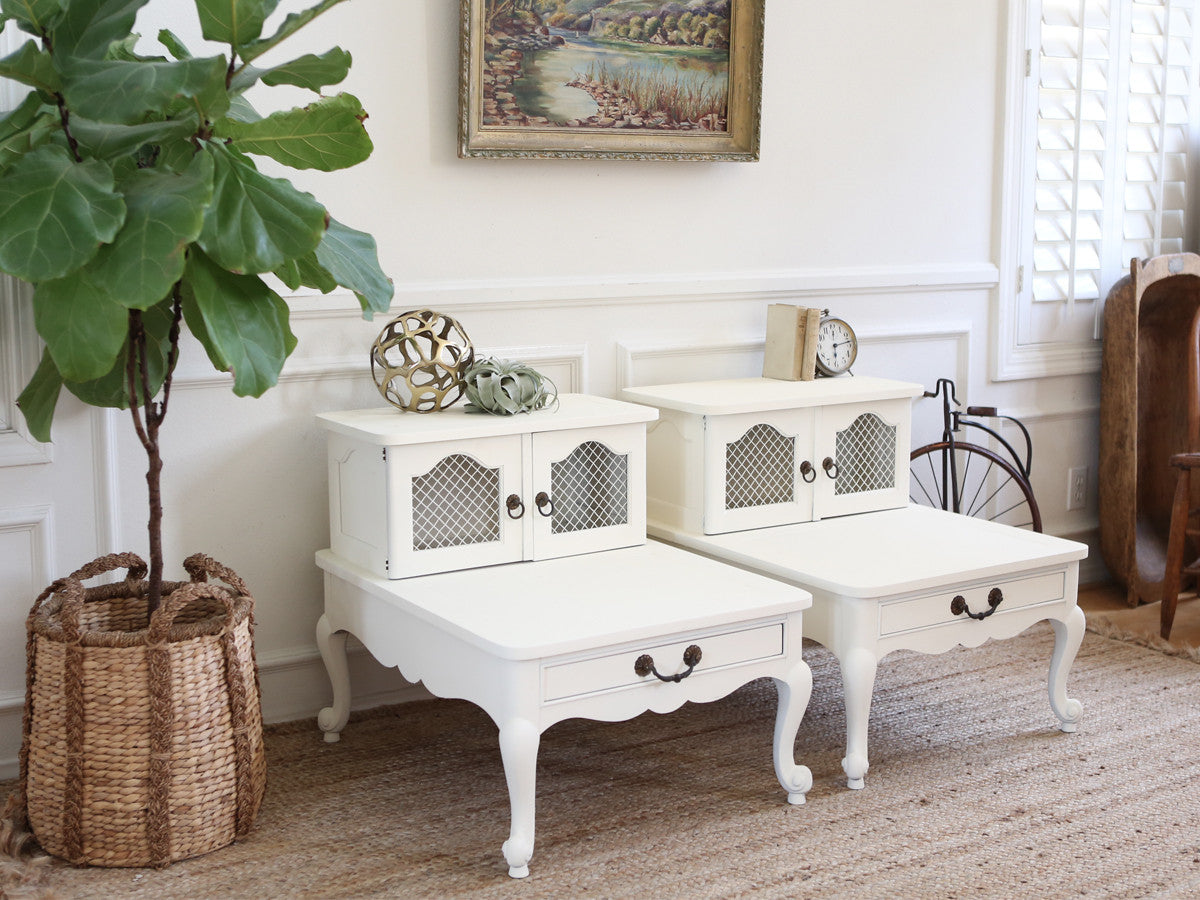 shabby chic side table living room