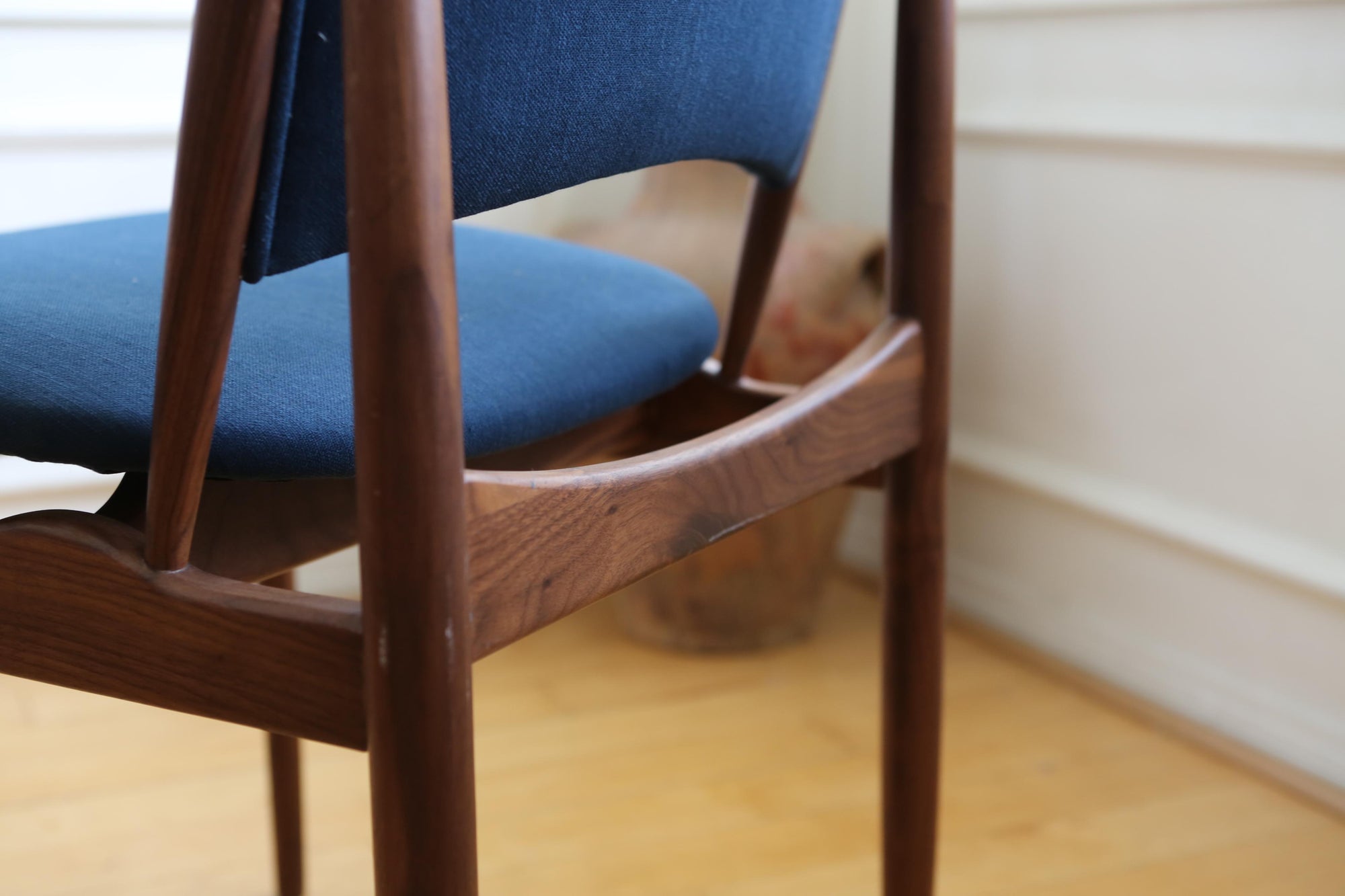 Blue Mid Century Modern Dining Room Chair