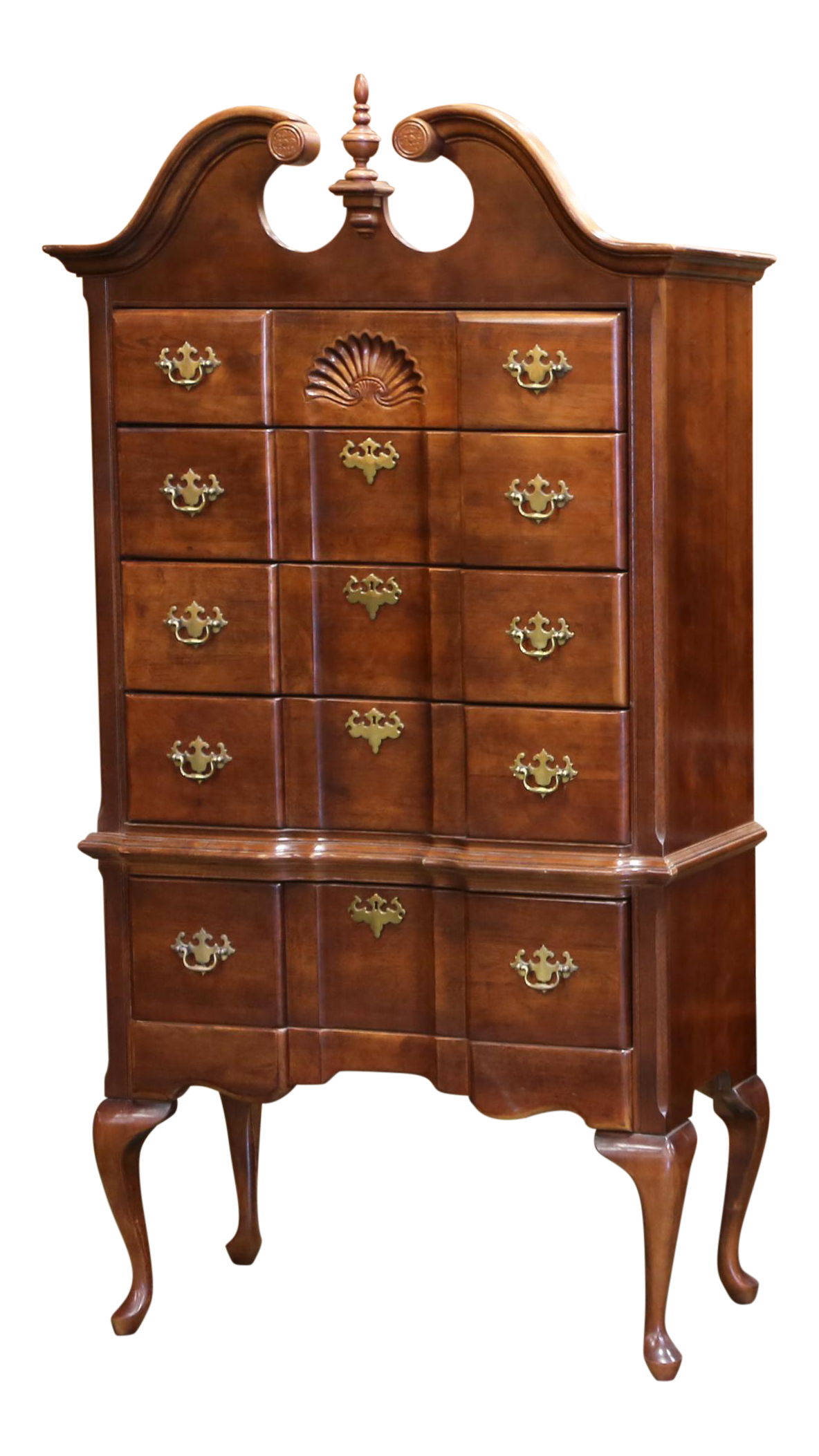 Queen Anne Highboy Dresser Chest Shopgoldenpineapple