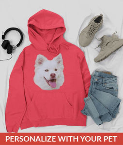 sweatshirt with dogs face on it