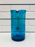 Mexico Cylinder Glass Pitcher - Aqua