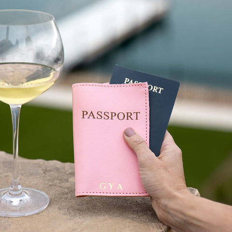 Dress up your passport with a Jon Hart passport cover. At Trends and Traditions