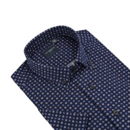 Leo Chevalier Short Sleeve Sport Shirt *Tall Sizes* Navy - 622397 1900