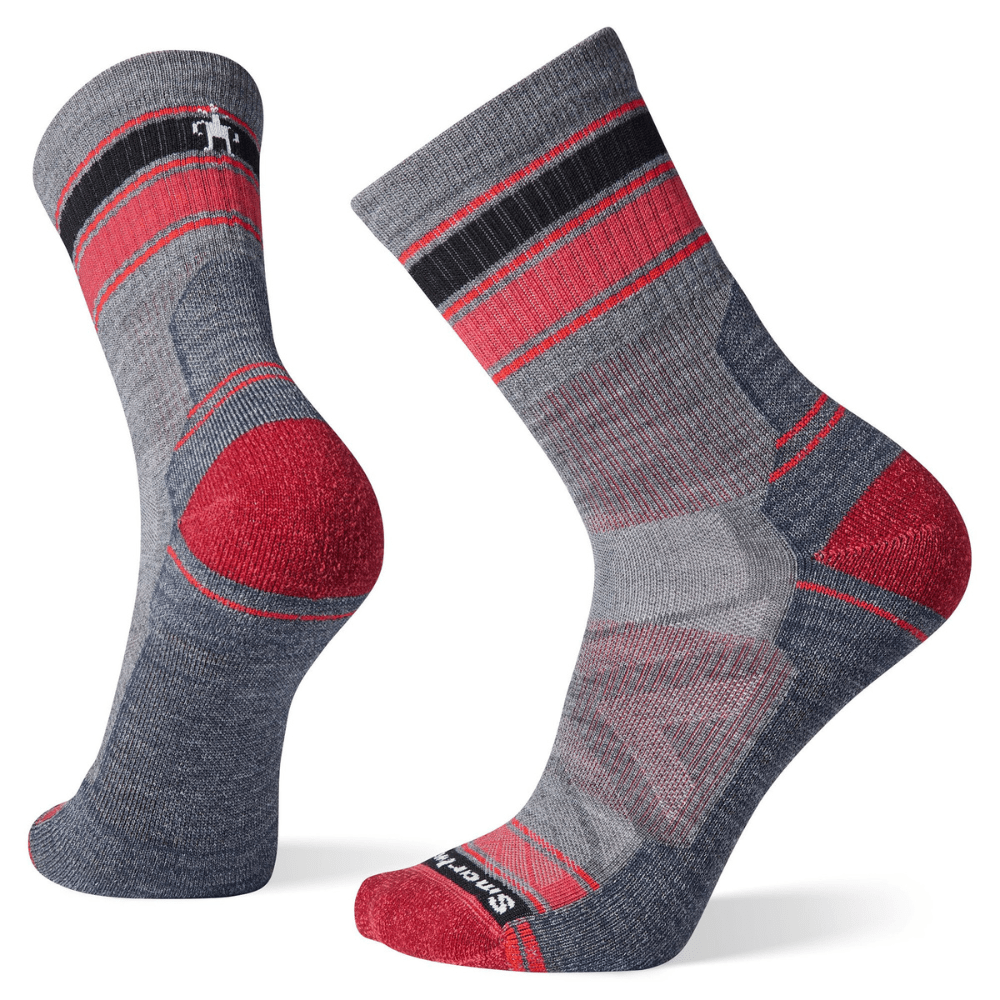 Smartwool Hike Light Cushion Striped Mid Crew Socks - SW01609 - Multi Colours