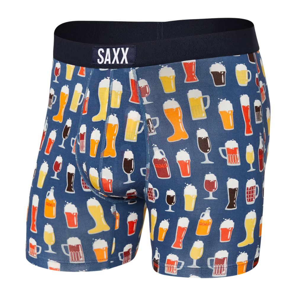 SAXX Vibe Super Soft Slim Fit Boxer Brief - SXBM35 PPD Dark Denim Pitcher Perfect