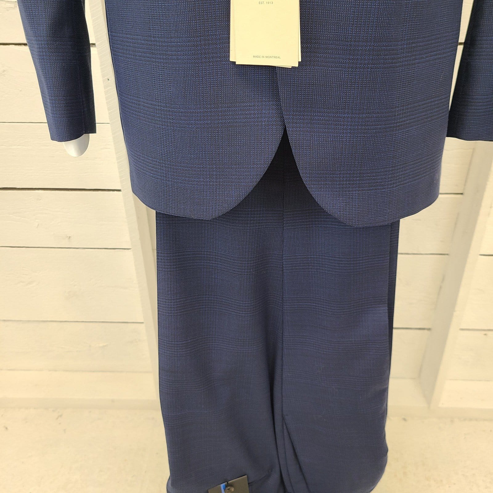 Jack Victor Blue Checked Suit Separate Pant - SP3022 *Pant Only*