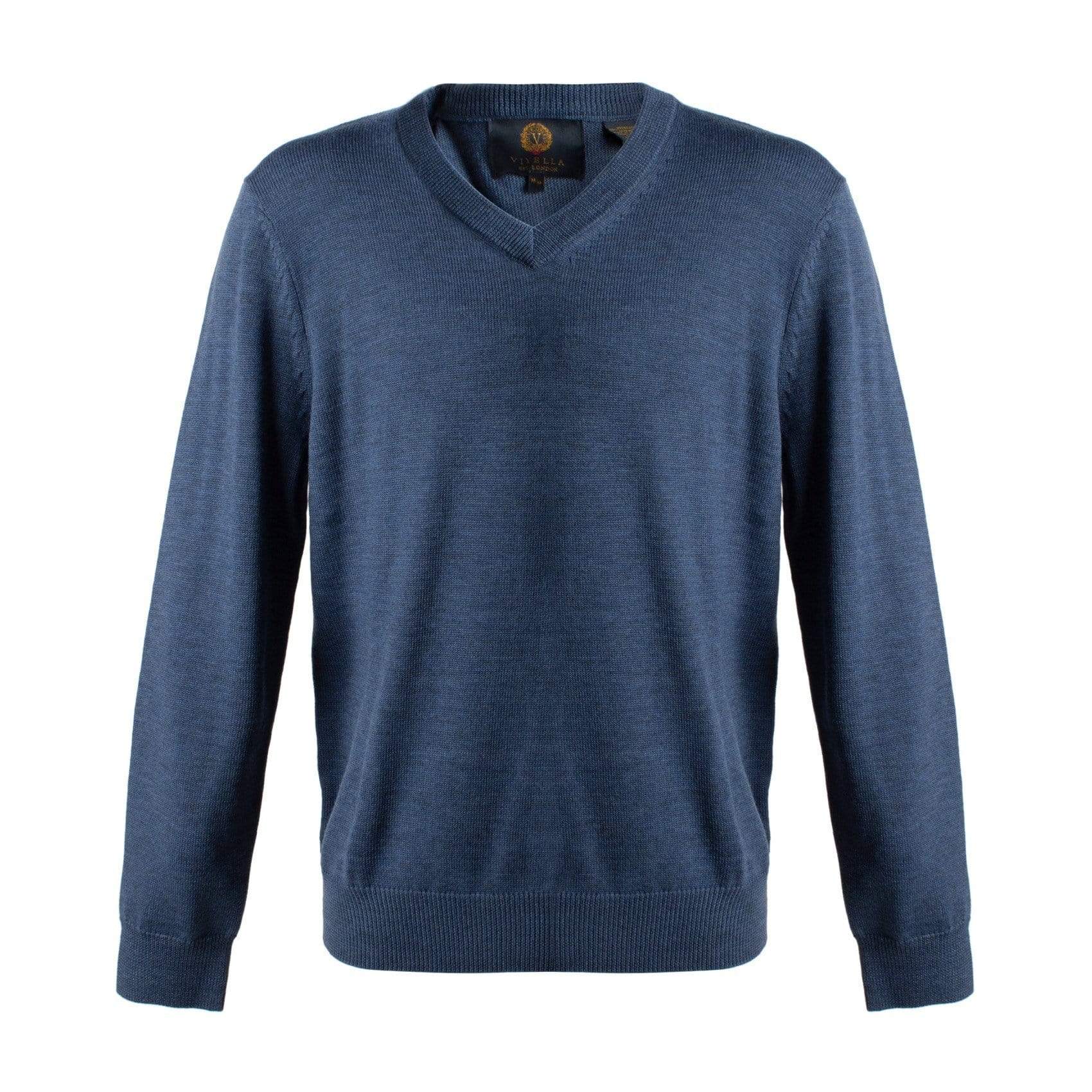 Viyella V-Neck Baruffa Merino Wool Sweater - 255611