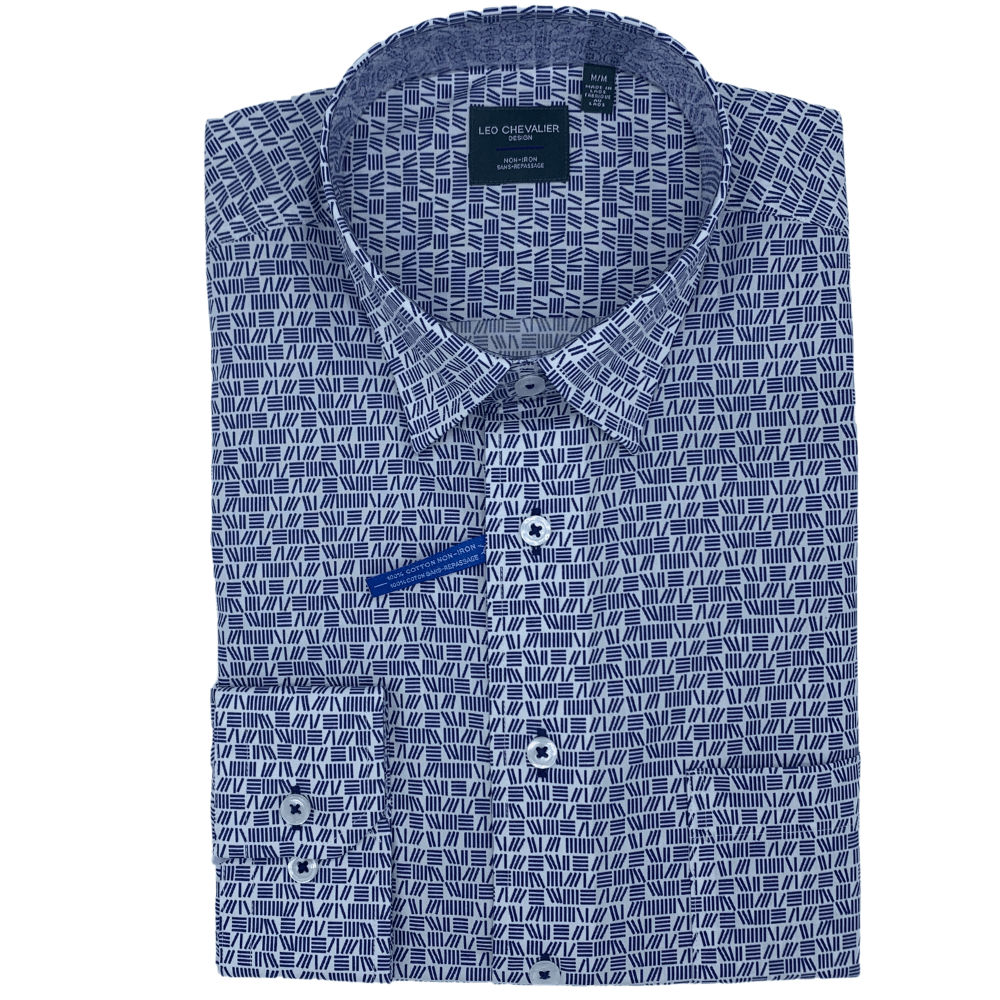 Leo Chevalier Long Sleeve Tall Sport Shirt - 529456/QT 1698