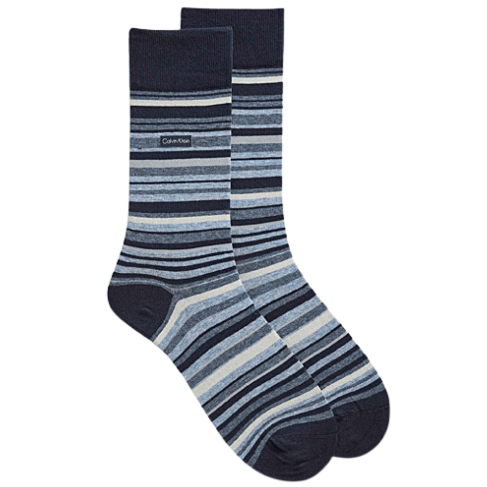 Calvin Klein Combed Cotton Crew Socks - CKM201DR37C - Multi Colours