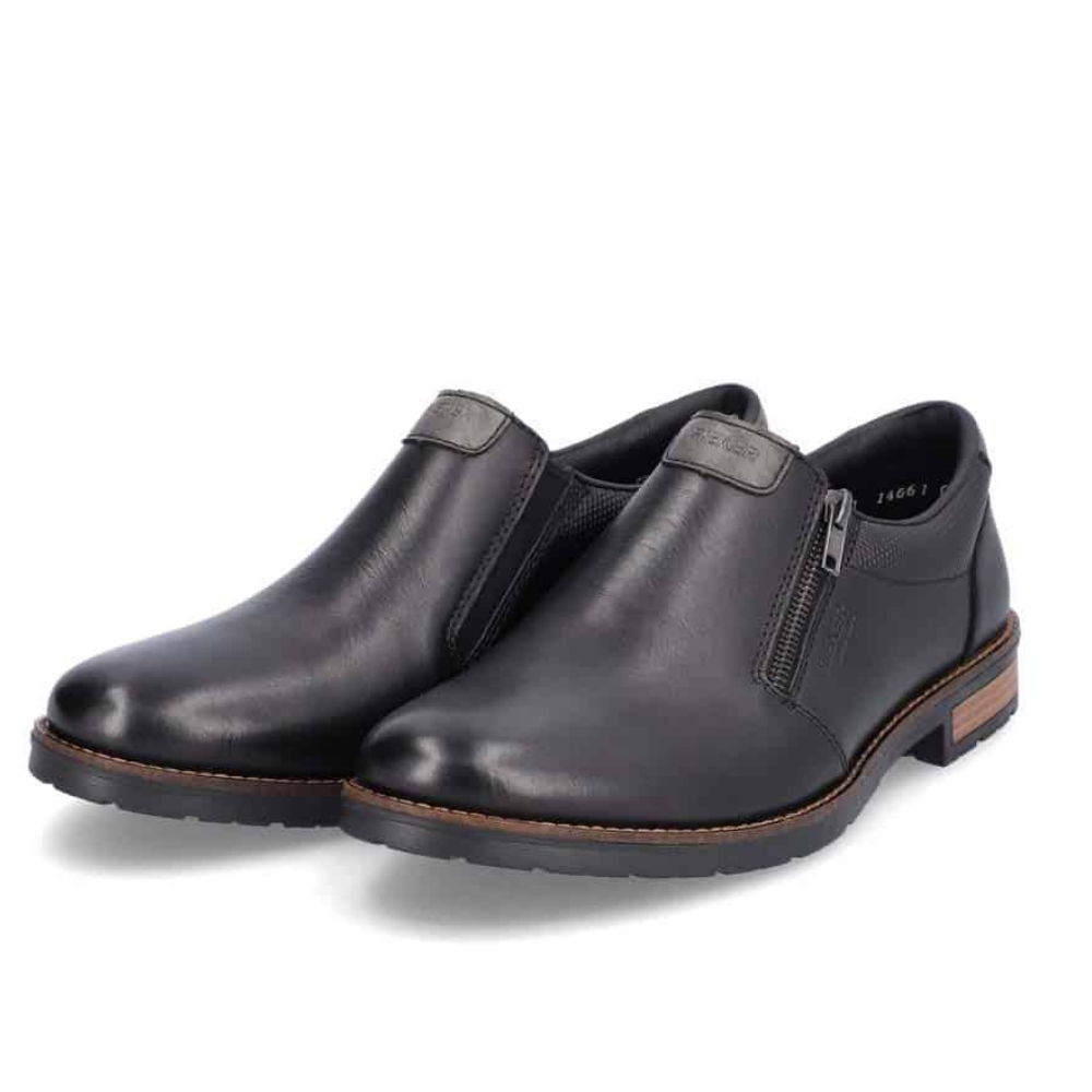 Rieker Black Slip On Dress Shoe - 14661-00