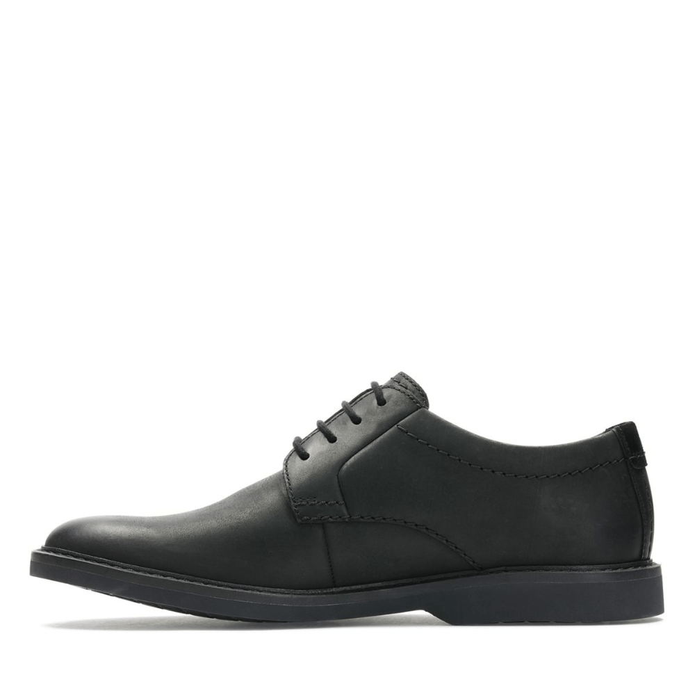 Clarks Atticus Lace Black Leather Dress Shoe - 26163239