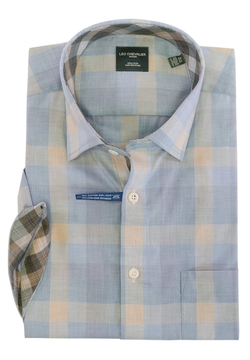 MEDIUM Leo Chevalier Short Sleeve Sport Shirt - 522378 1300