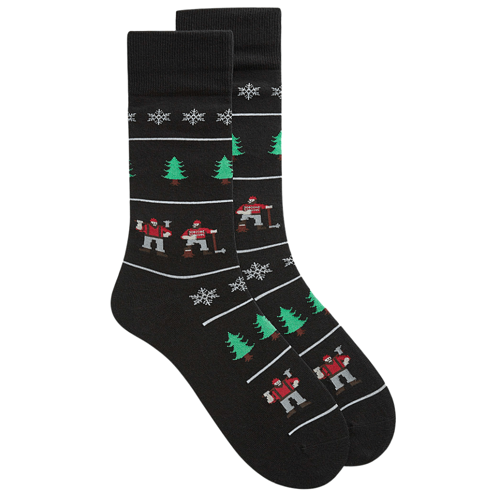 McGregor Holiday Combed Cotton Crew Socks - MGM223DR