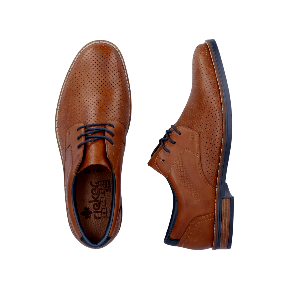 Rieker Lace Up Brown Dress Shoes - 13507-22