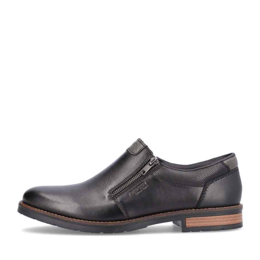 Rieker Black Slip On Dress Shoe - 14661-00