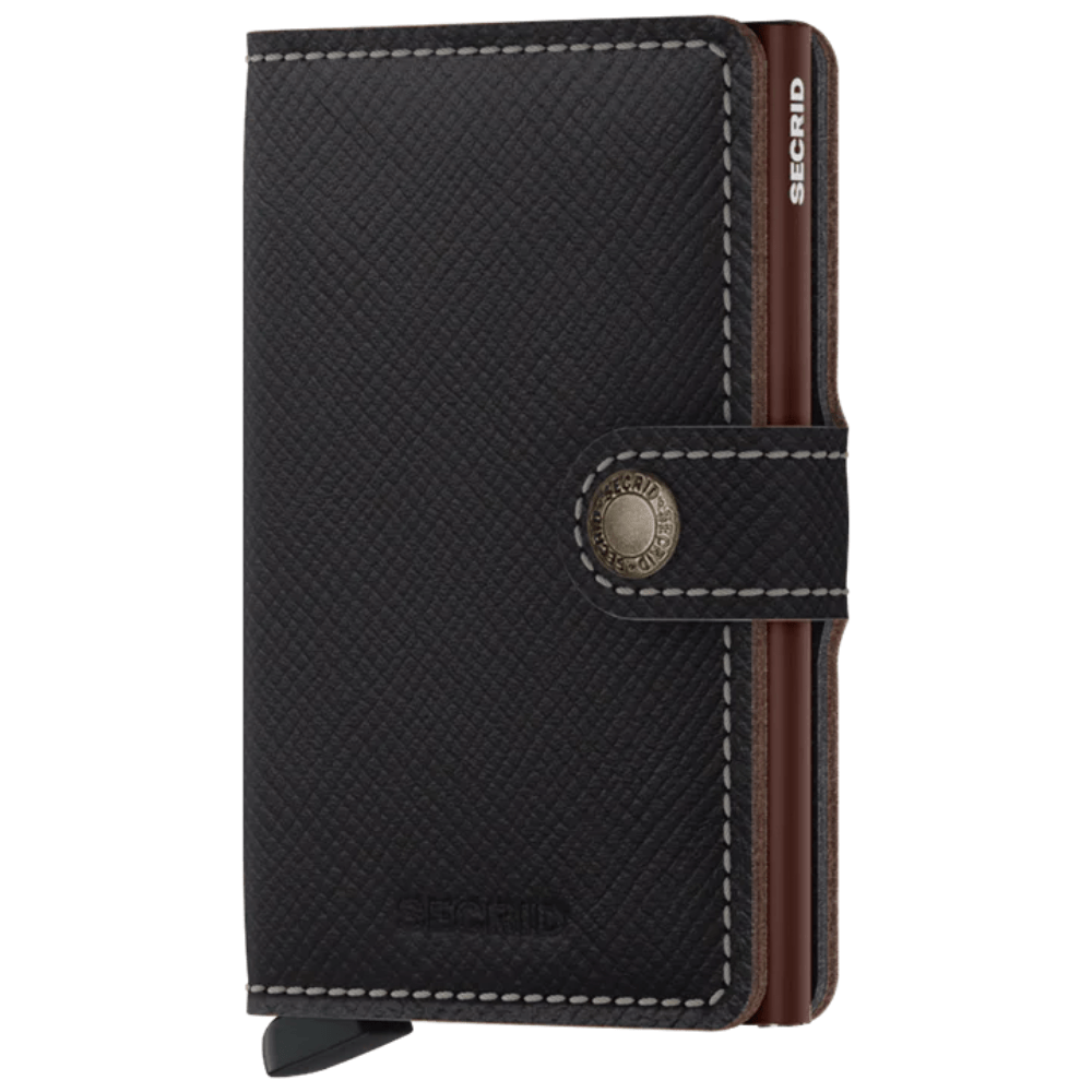 Secrid Mini Wallet- Saffiano Brown