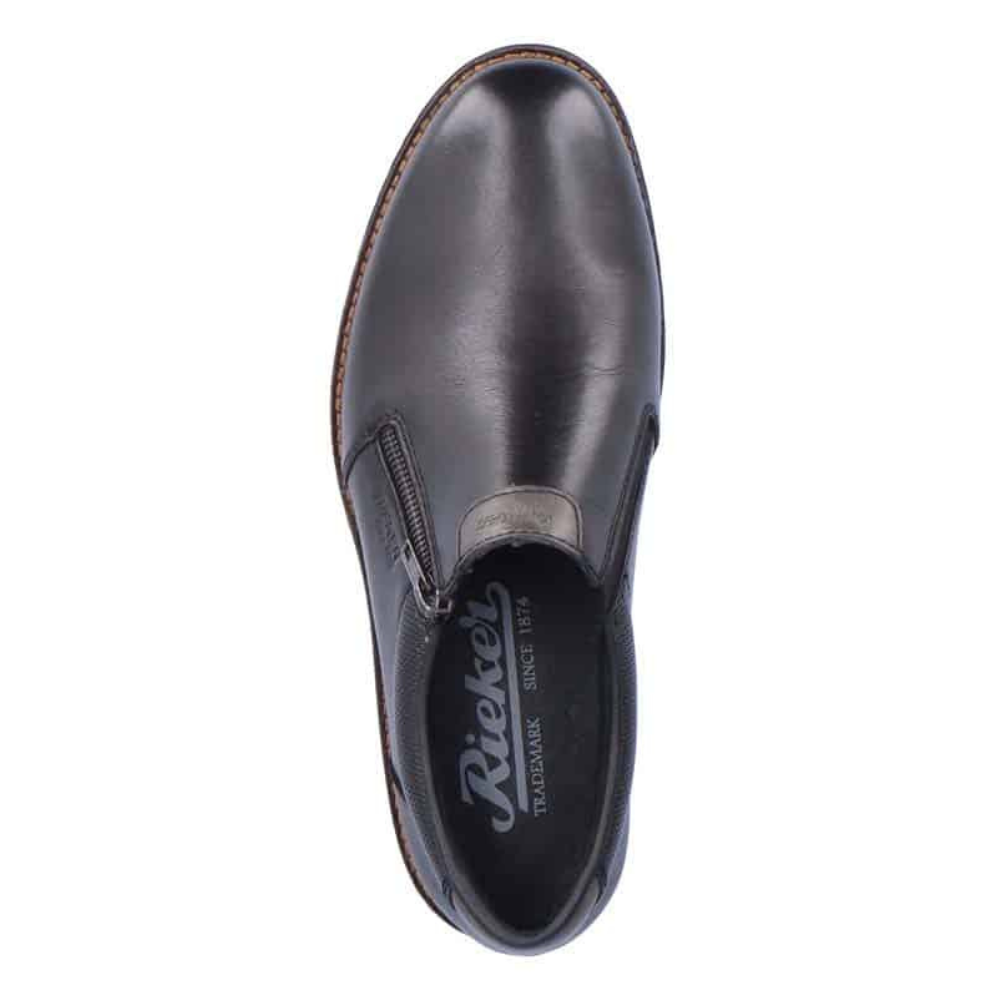 Rieker Black Slip On Dress Shoe - 14661-00