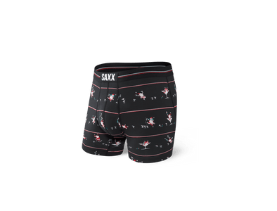 Saxx Underwear Kinetic Hd Boxer Brief Black/Vermillion Boxers