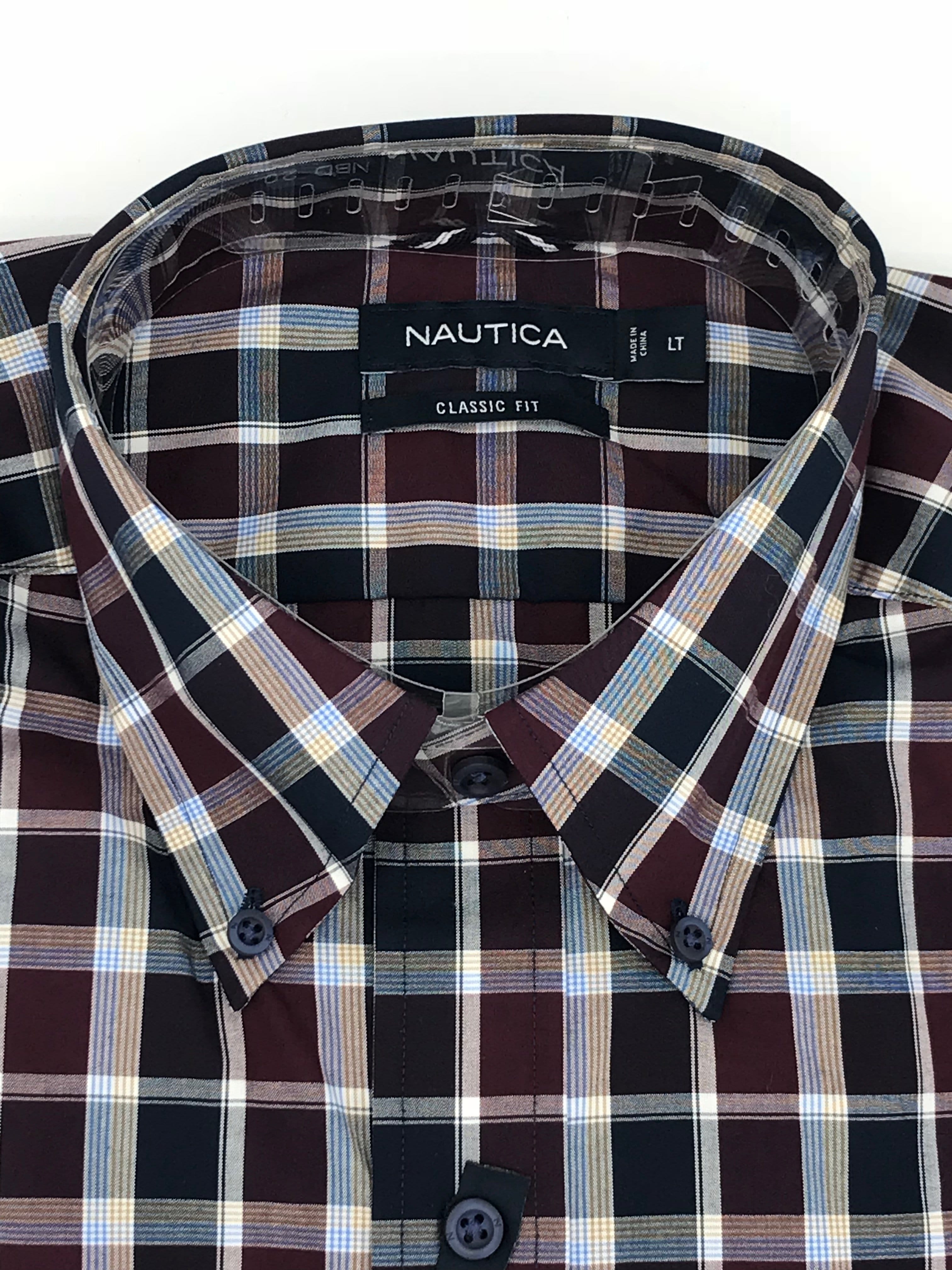 Nautica Big and Tall Sport Shirt Long Sleeve - M73C62