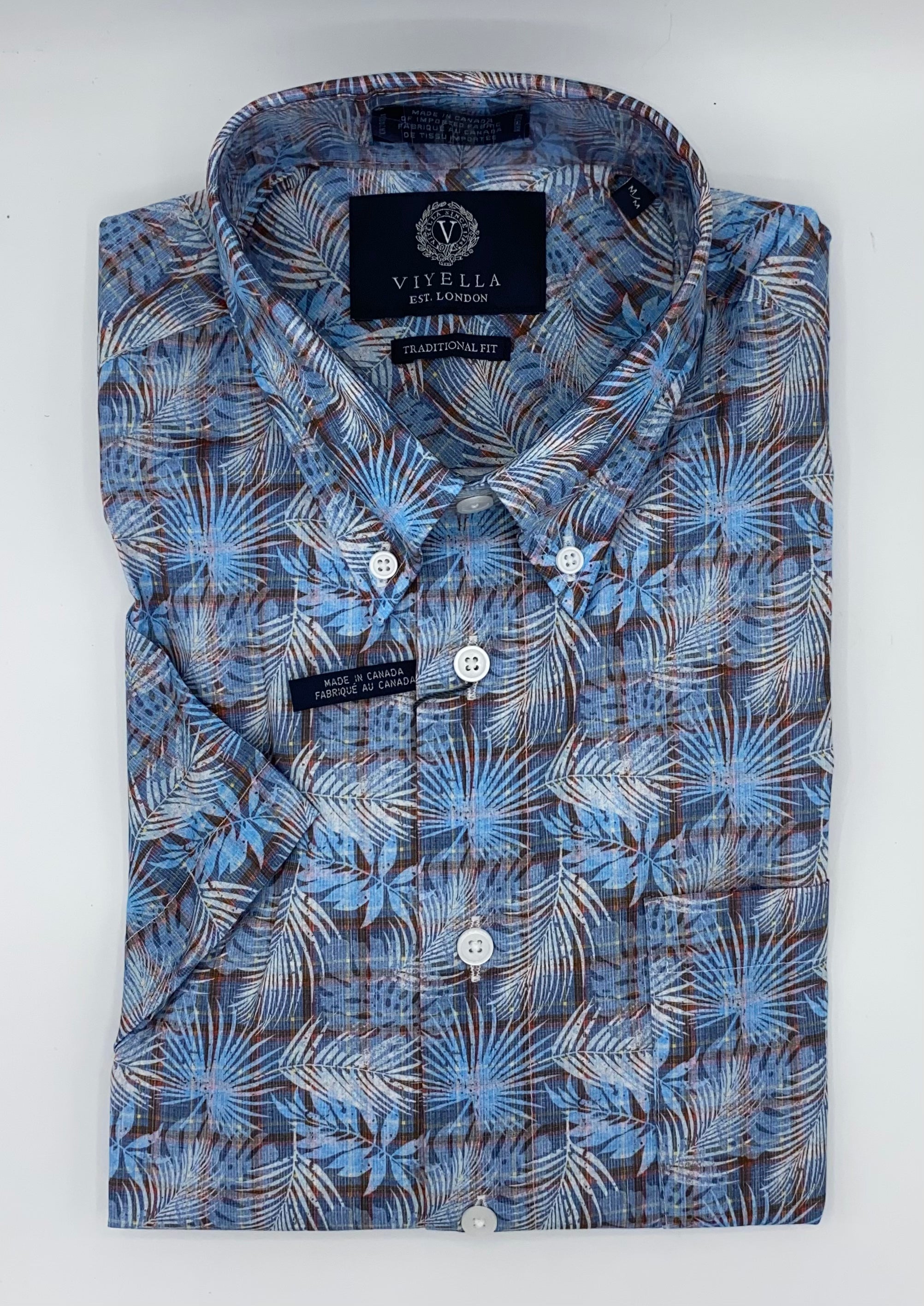 Viyella Short Sleeve Sport Shirt - 650344 9100