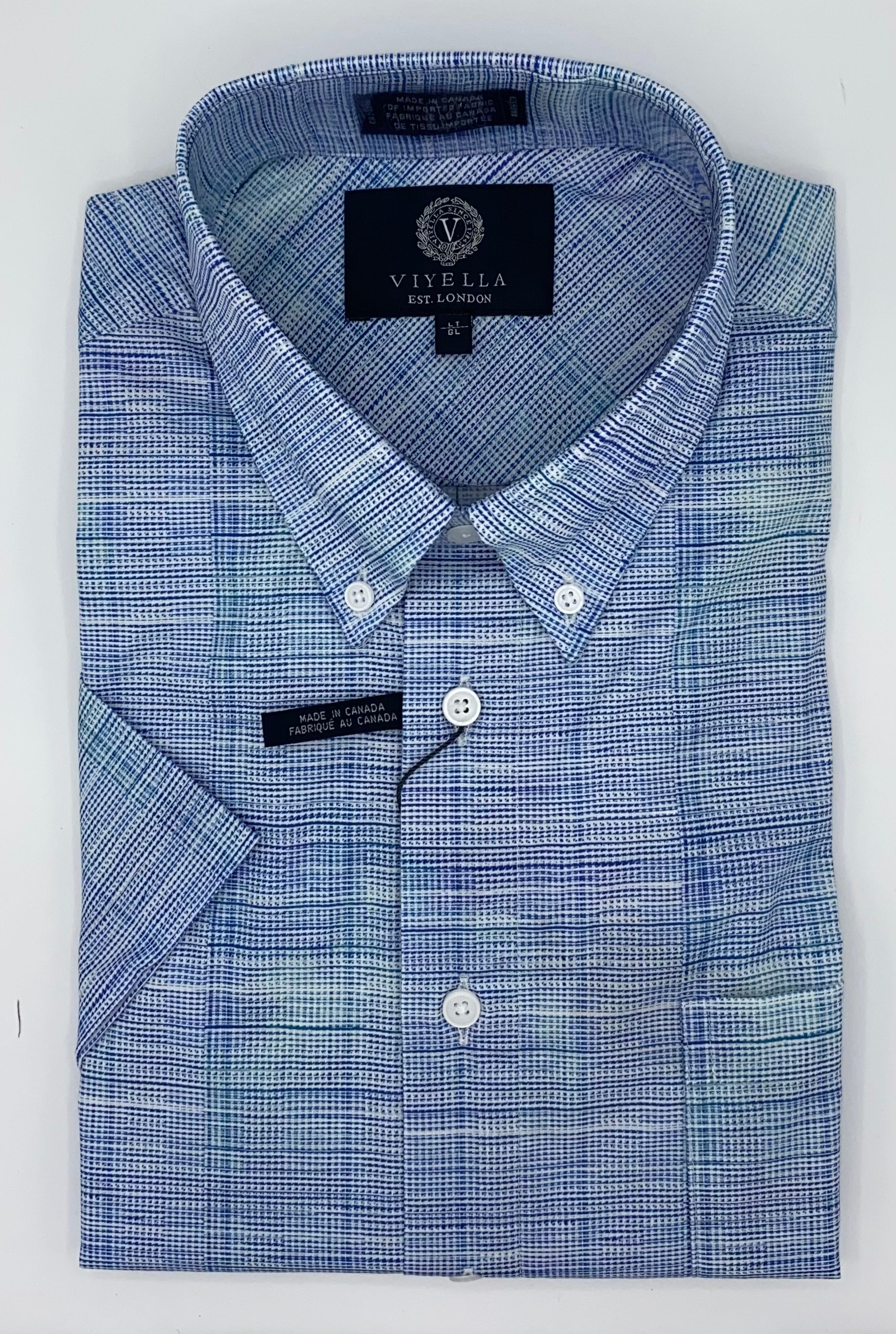 Viyella Short Sleeve Sport Shirt Tall Sizes - 650340/QT 1500