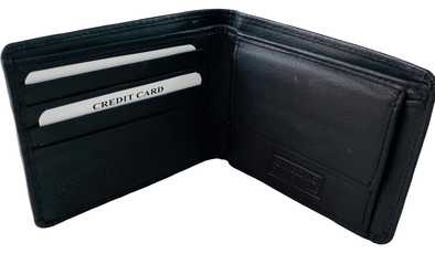 Buy Elan 8 Slots Leather Black Bifold Card Wallet with Money Clip,  EX-4201-BL Online At Price ₹916