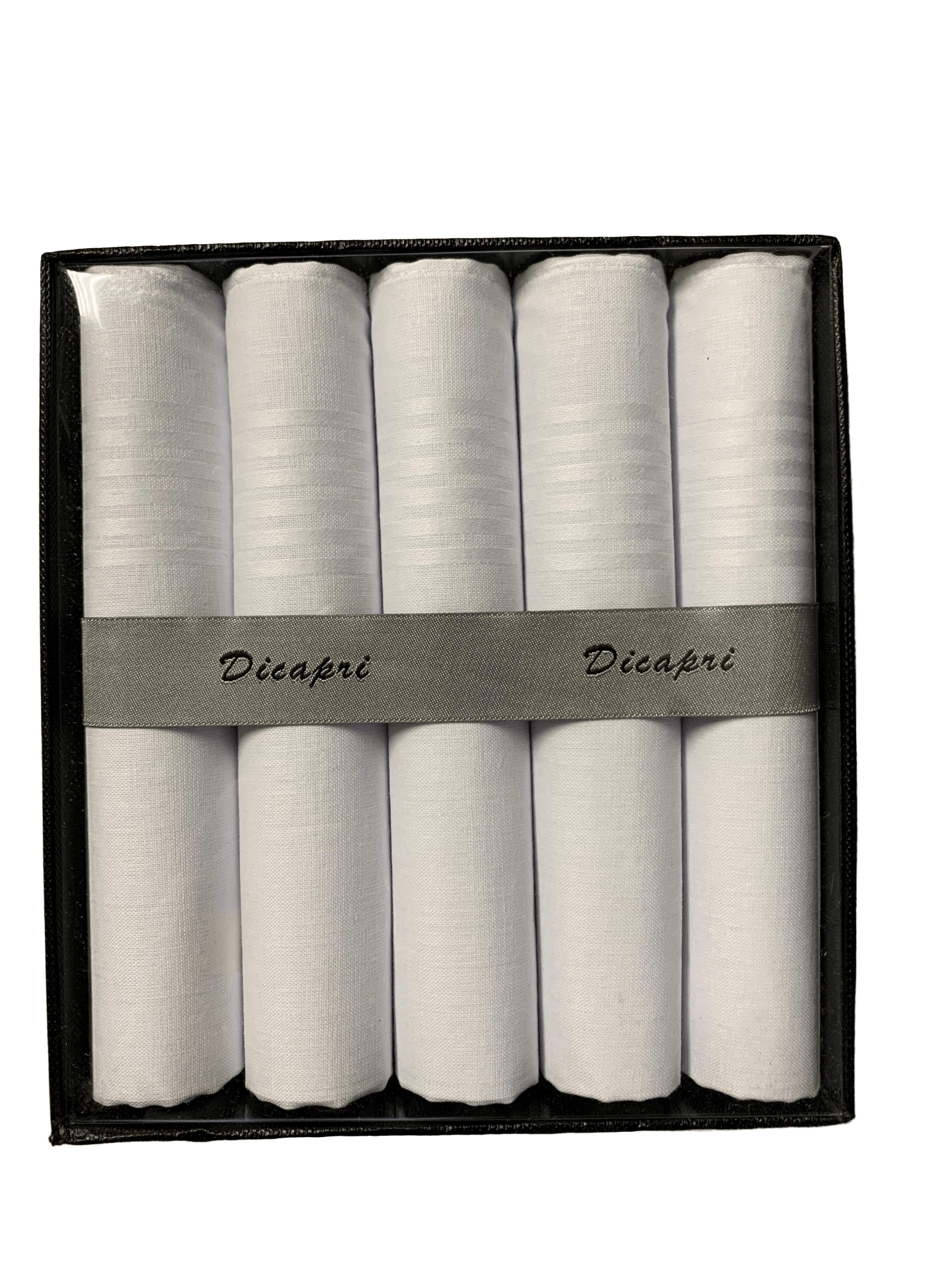 Multi Package of 5 White Handkerchiefs