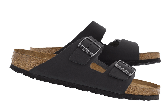 matte black birkenstocks