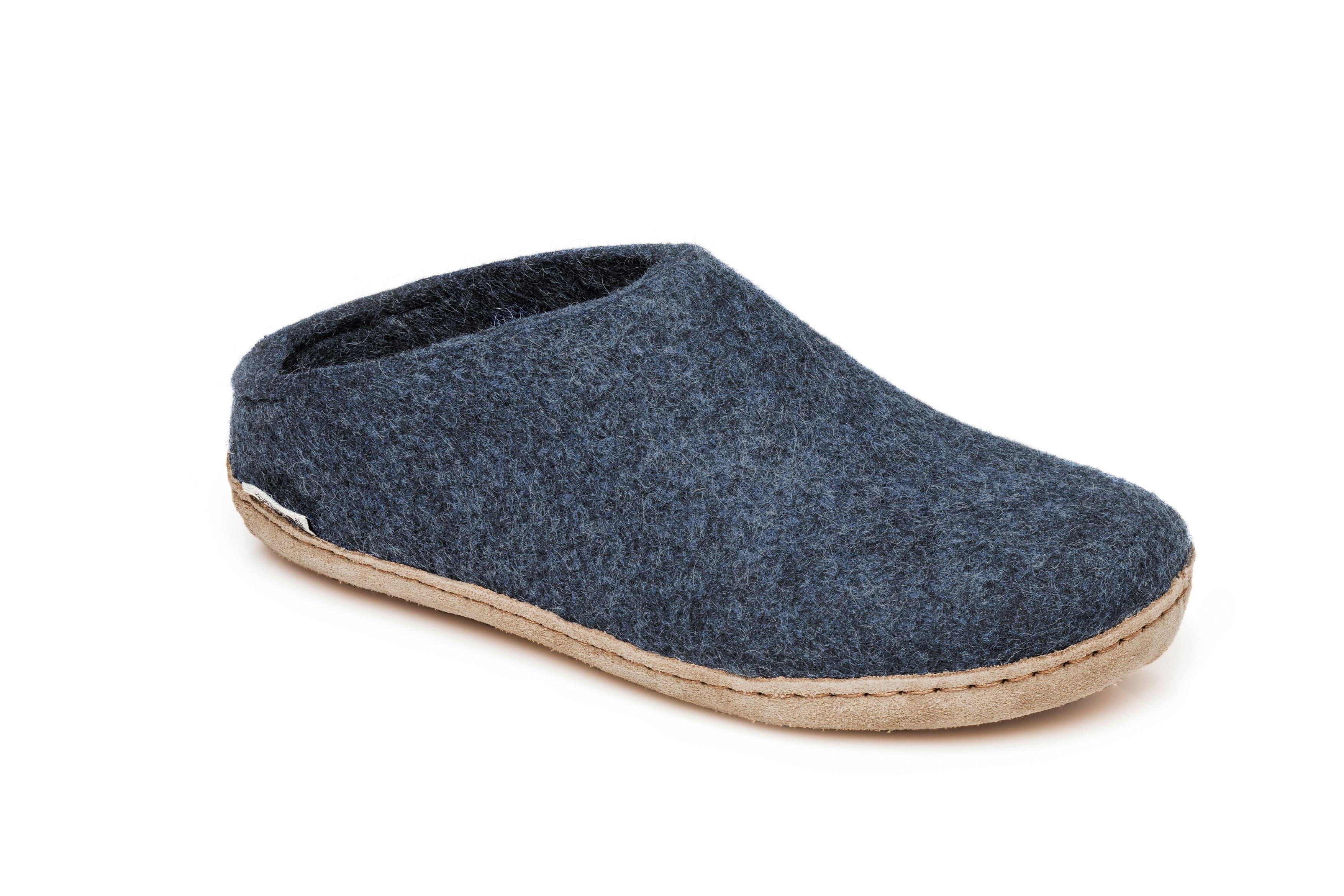 Glerups Slippers: Slip-on, Denim, Leather B-10-00