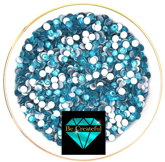 BULK Cobalt Glass FLATBACK Rhinestones – Be Createful