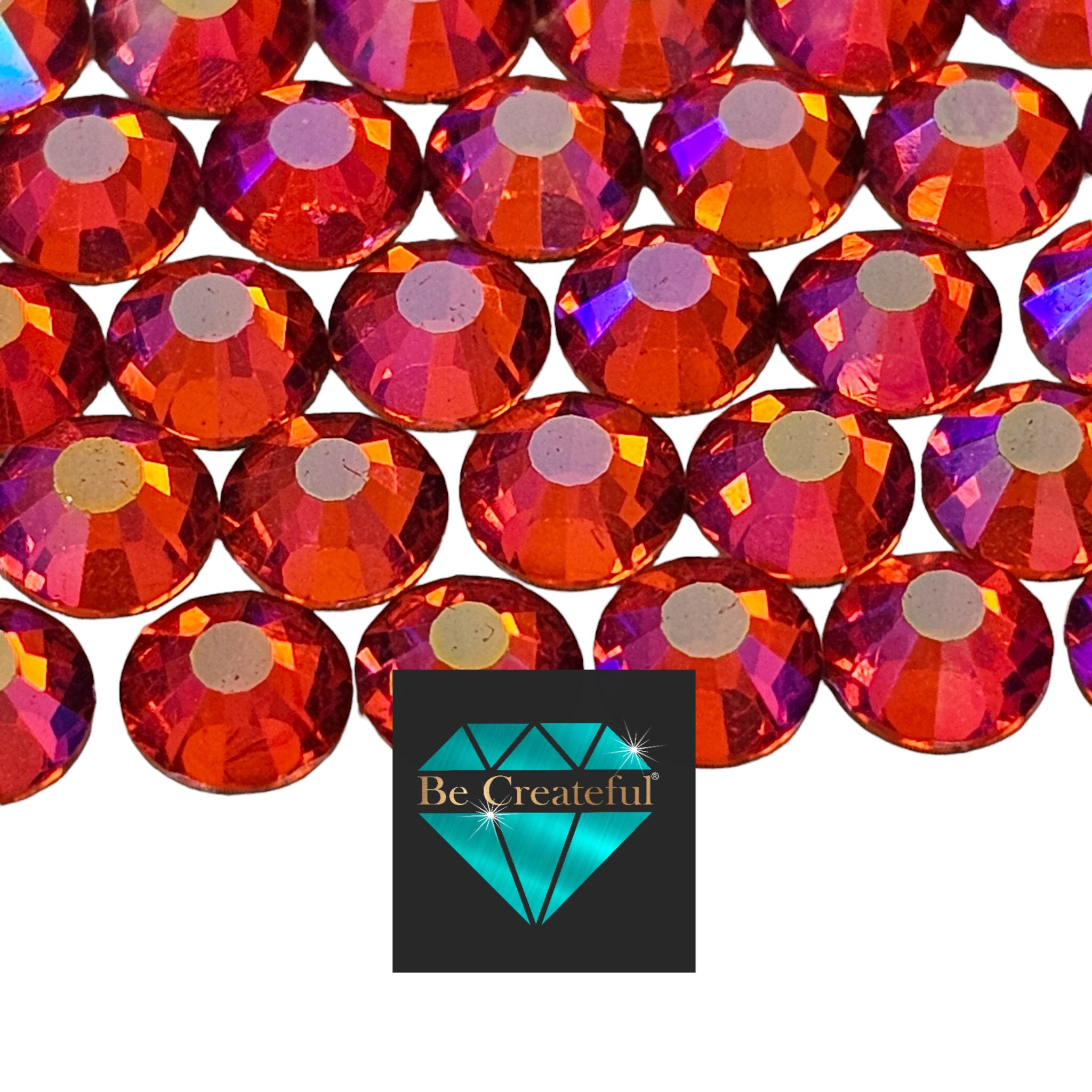 Multi-Size Crystal Flatback Glass Rhinestones - 5 Star Rated – Be Createful