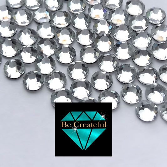 The Crafts Outlet Glass Rhinestones, DMC Hot-Fix, 5mm Tiny, 1440-pc, Crystal Clear