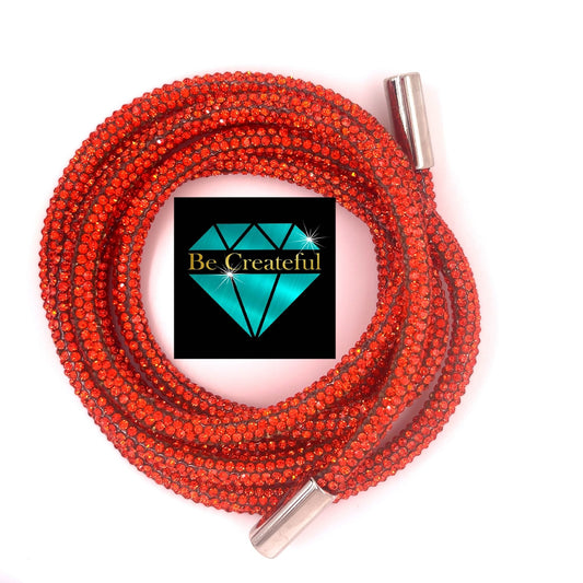 Light Siam Red Rhinestone Hoodie String Rope - Rhinestone Rope - Rhinestone  – Be Createful