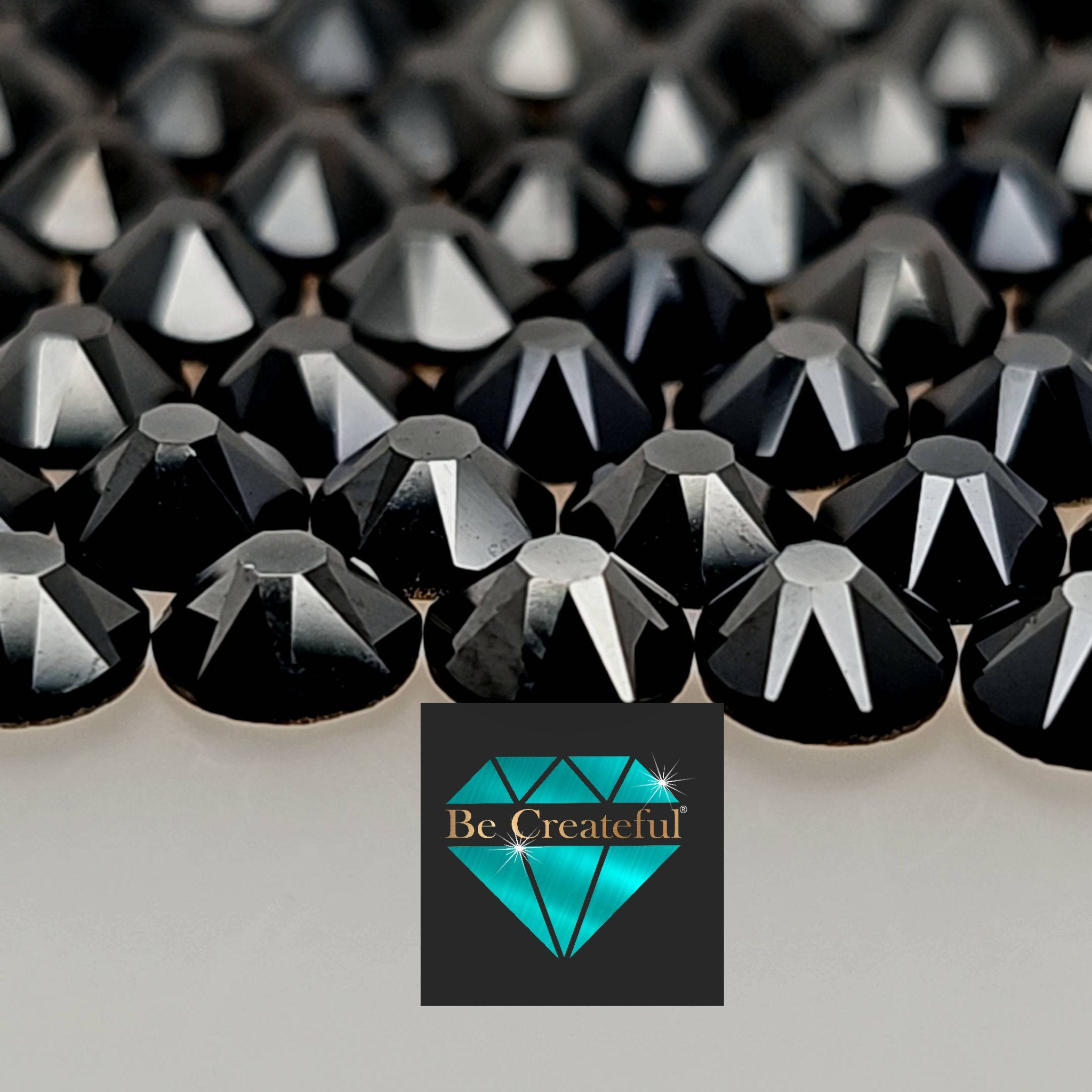 Black Diamond - Preciosa Non Hotfix Flatback Rhinestones – Hai Trim &  Feathers