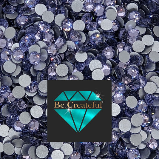 BULK Capri Blue Glass FLATBACK Rhinestones – Be Createful