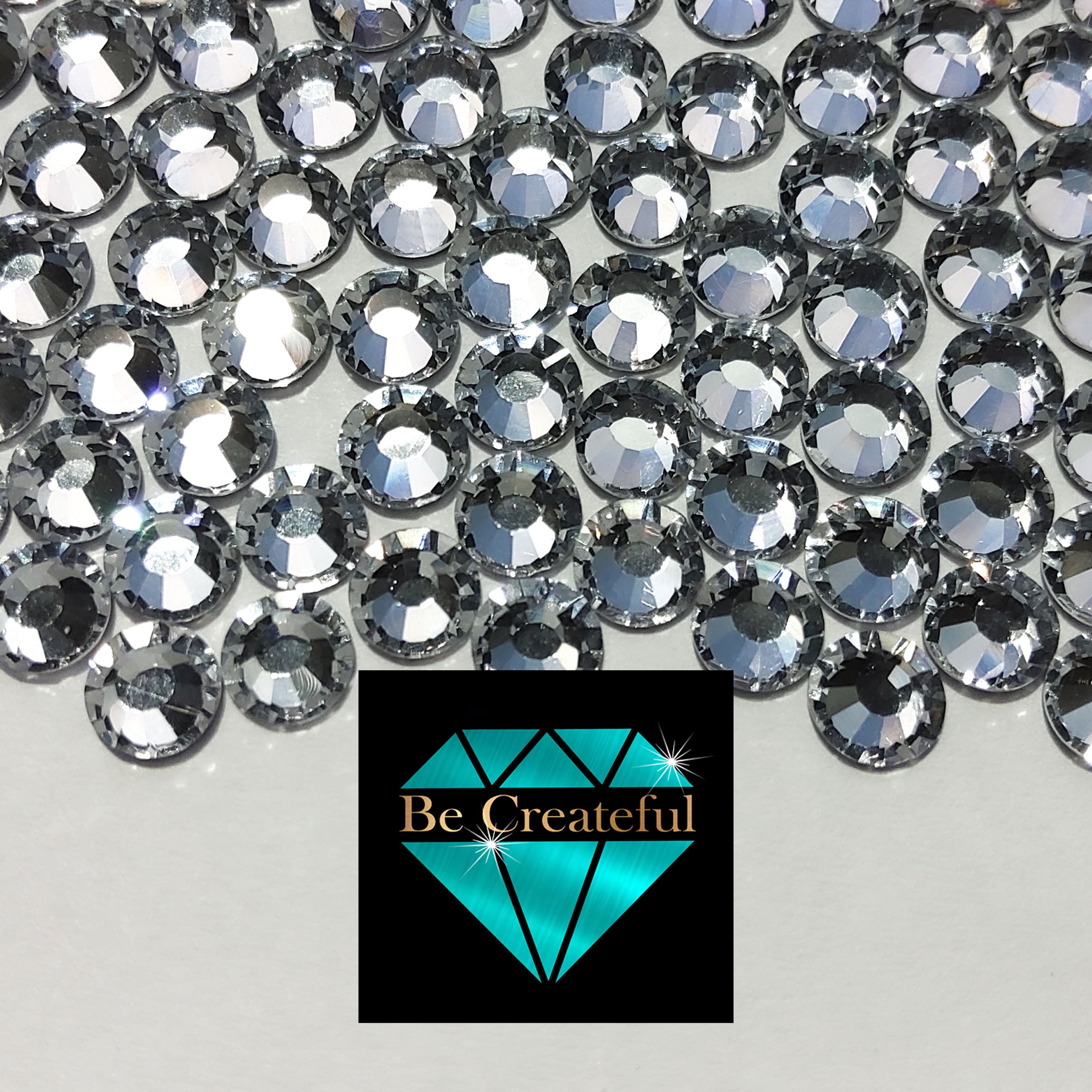 MAXIMA Crystals by Preciosa Flatback Rhinestones Capri Blue 12ss