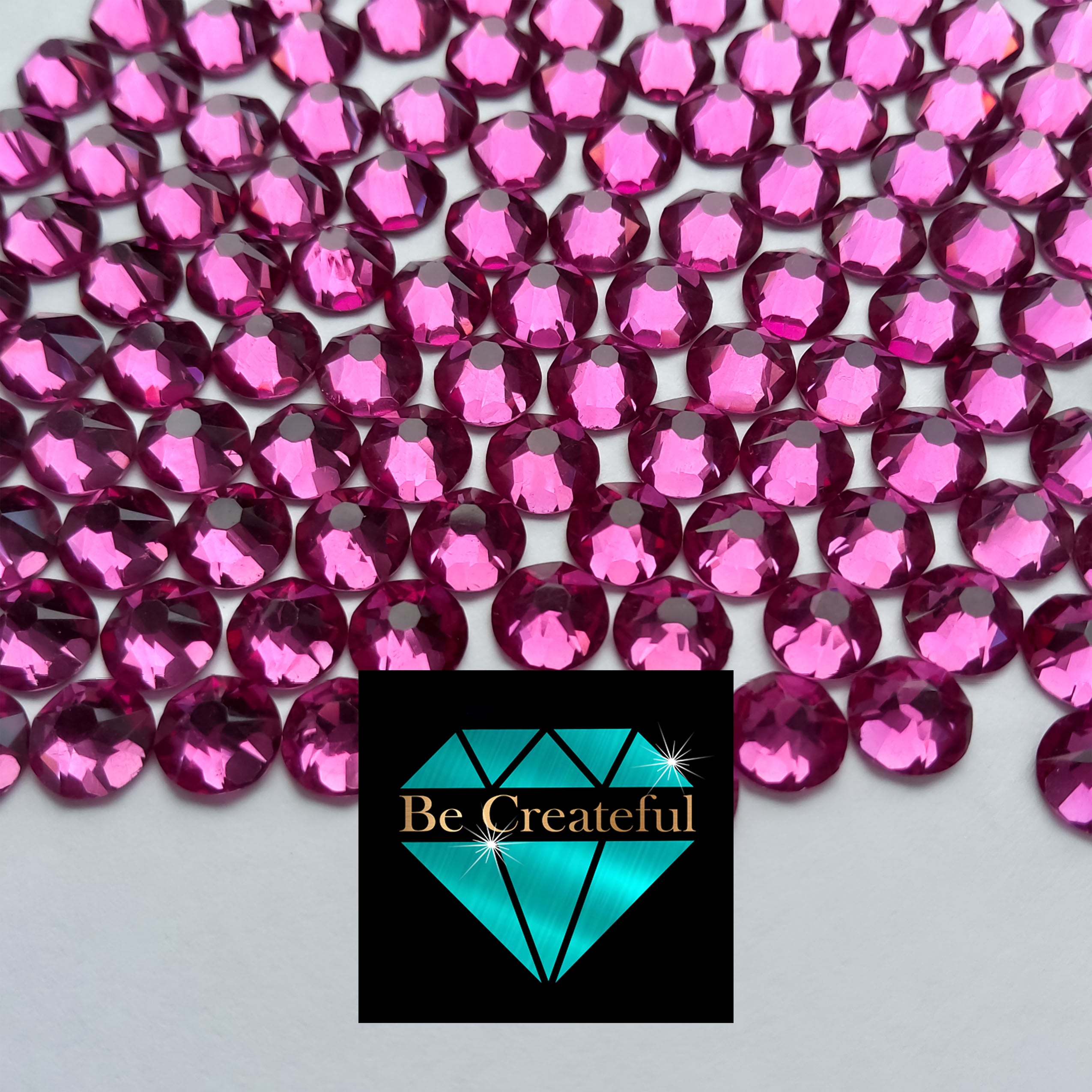 Crystal AB Set In Silver Hotfix Glass Rhinestone Mesh Strips – Be Createful