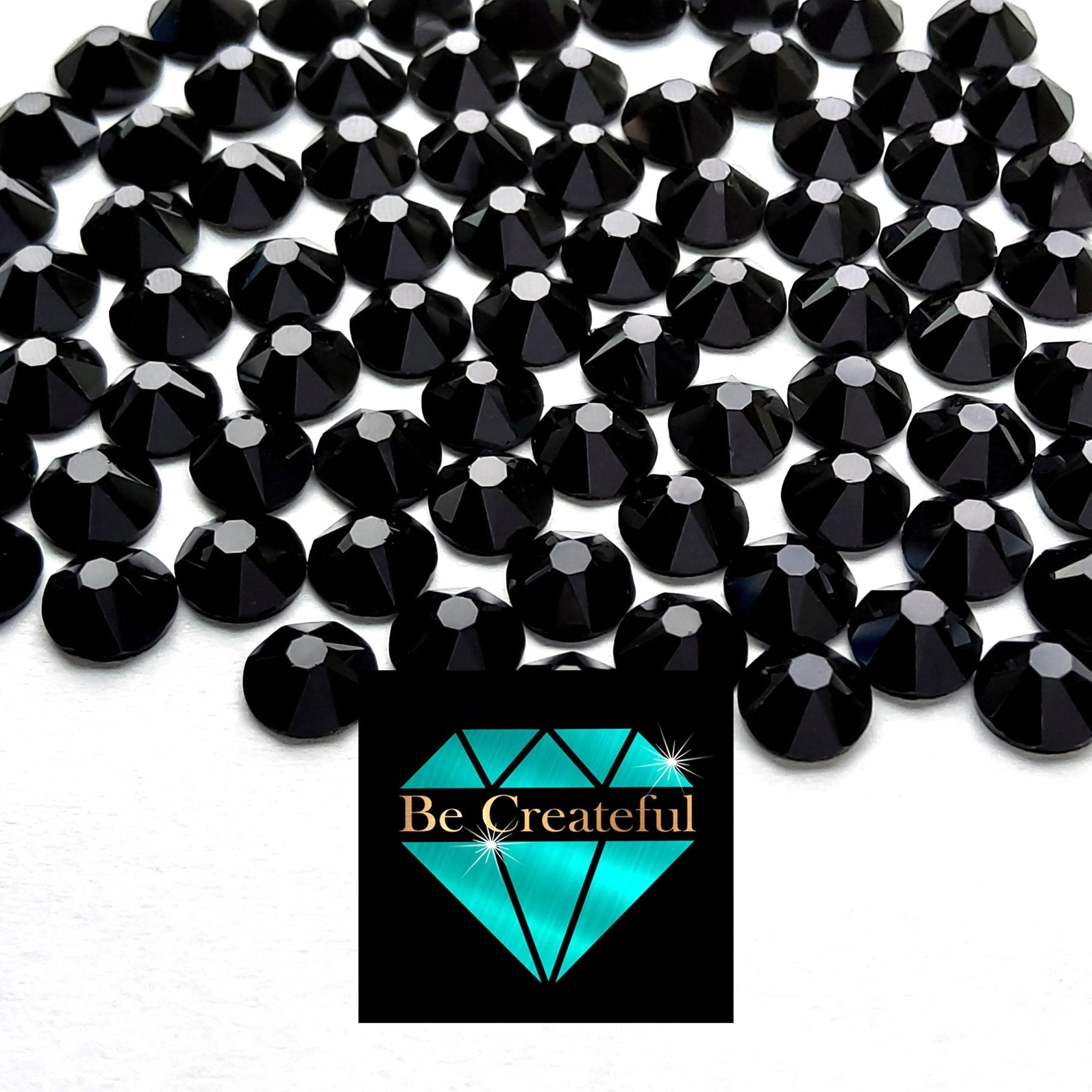 BULK Dark Siam Red Glass FLATBACK Rhinestones – Be Createful