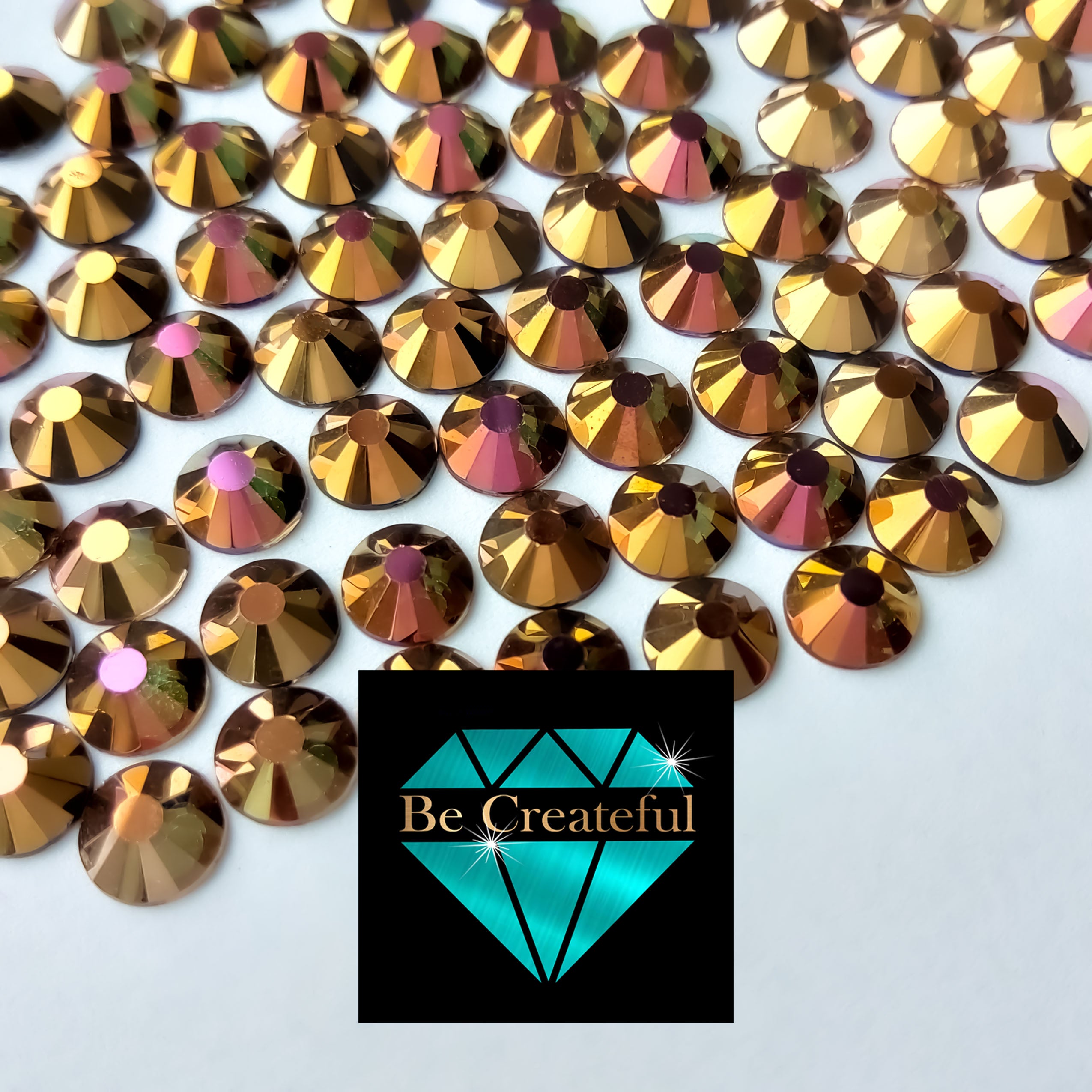 Crystal AB Gold Back Rhinestone – Bling on the Chaos